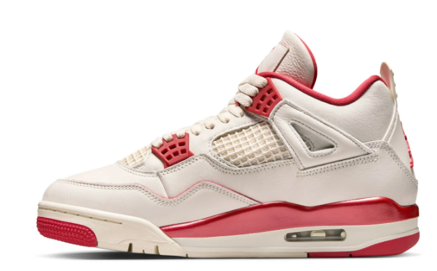 Air Jordan 4 – Pale Ivory/Tough Red